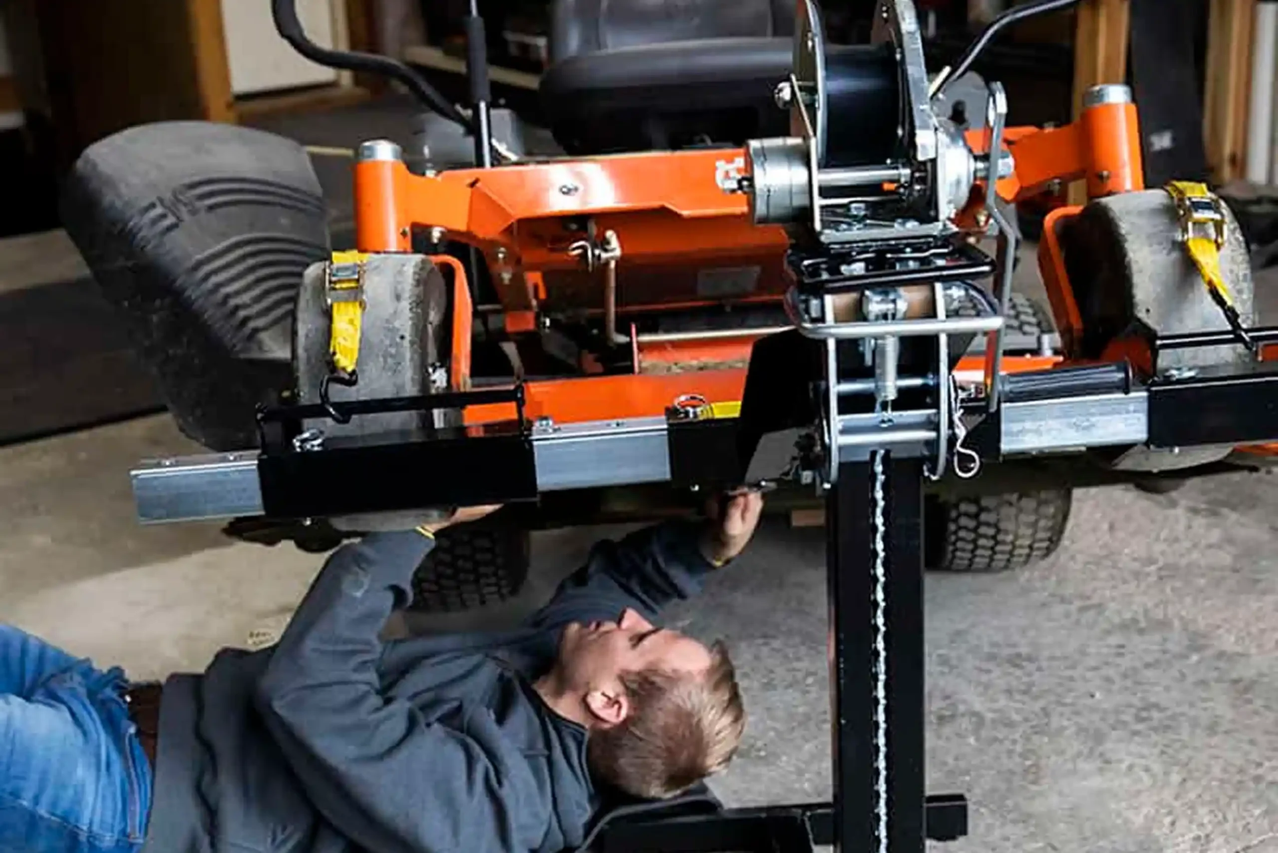 image Top 5 Benefits of Using a Lawn Mower Lift for Maintenance 1