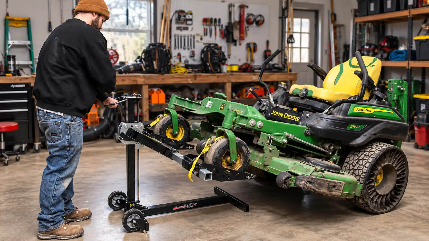 How to Choose the Right Lawn Mower Lift for Your Garage Setup